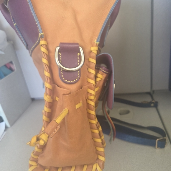 RARE HTF Dooney & Bourke Bolero Handbag Star/Heart Multicolor Leather Purse Bag - Picture 11 of 14